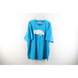 Vintage Enjoi Skateboard Mens XL White Trash Spell Out Distressed T-Shirt Blue